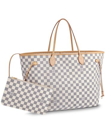 Louis Vuitton Damier Canvas Neverfull Tote N41360 White