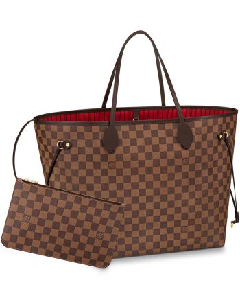 Louis Vuitton Damier Canvas Neverfull N41357 Brown